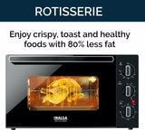 Inalsa 45-Litre Oven Toaster Grill OTG Chefs Club 45BKRC, Black