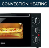 Inalsa 45-Litre Oven Toaster Grill OTG Chefs Club 45BKRC, Black