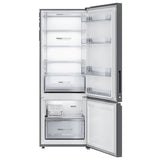 Haier 325 Litres 3 Star Frost Free Double Door Bottom Mount Convertible Refrigerator with Triple Inverter Technology (HRB-3753BBS-P, Brushline Silver)