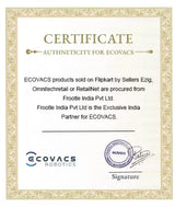 ECOVACS Y1 PRO Robotic Floor Cleaner (WiFi Connectivity, Google Assistant and Alexa) Accessories missing