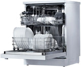 Voltas Beko by A TATA Product DF14W Free Standing 14 Place Settings Intensive Kadhai Cleaning| No Pre-rinse Required Dishwasher