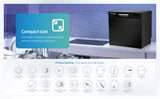 Voltas Beko, A Tata Product, 8‑Place Settings Table top Dishwasher, Suitable for All Types of Utensils (DT8B, Black) with Hygiene Wash