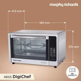Morphy Richards 48SS Digichef 48 Litre 2000W Stainless Steel Silver Oven Toaster Griller, 510049