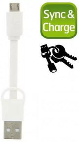 Energizer Micro USB Cable 0.08 m Energizer Hightech USB Pocket Lightning Cable (Compatible with iPod, iPhone, iPad, White)