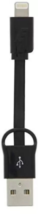 Energizer Micro USB Cable 0.08 m Energizer Hightech USB Pocket Lightning Cable. (Compatible with iPod, iPhone, iPad, Black)