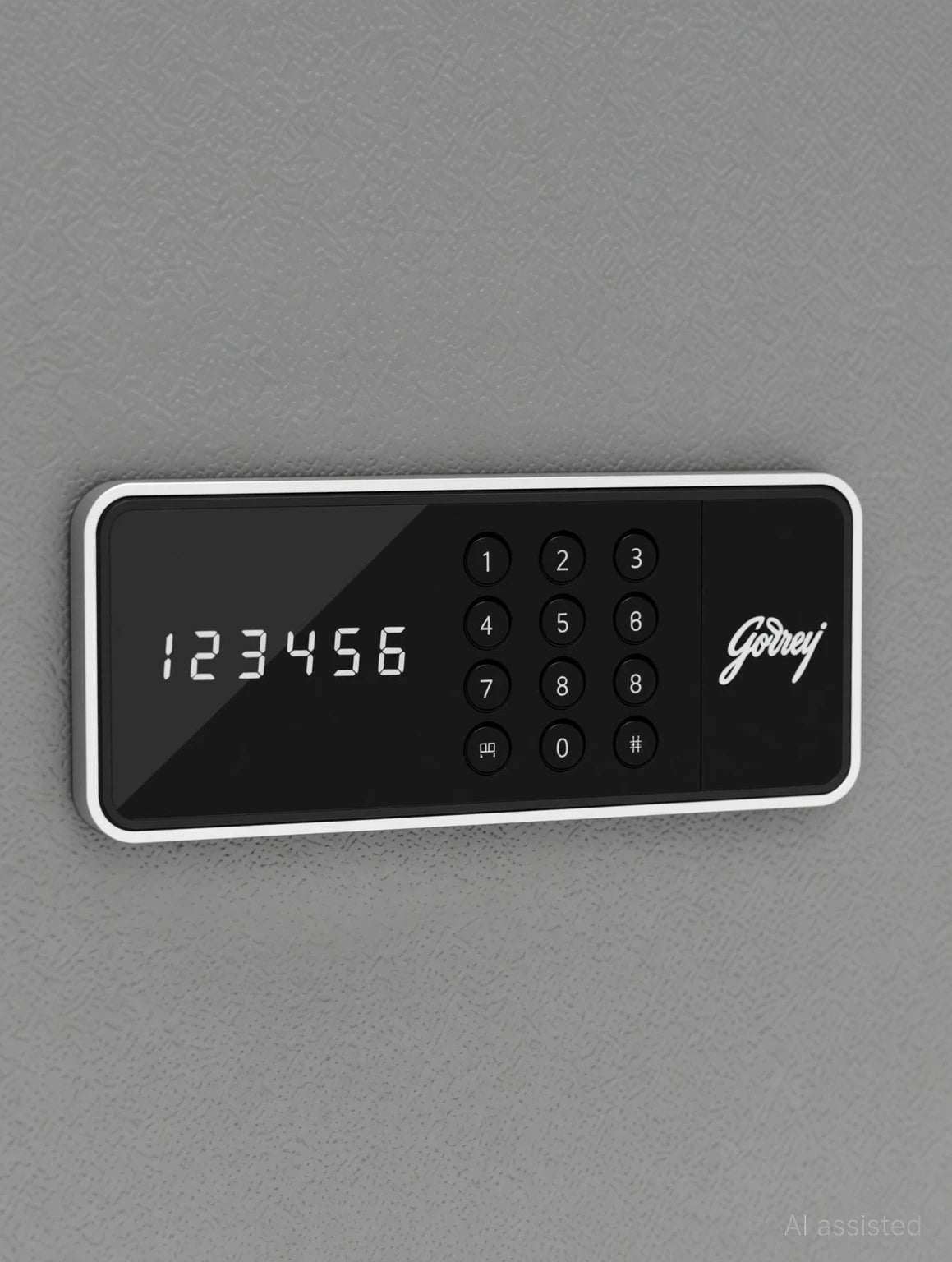 Godrej Security Solutions Forte Pro 40 Litres Digital Electronic Safe Locker for Home & Office with Motorized Locking Mechanism (Light Grey)