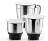 EVEREADY MOLER DX EVEREADY 500 W Mixer Grinder (3 Jars, WHITEAND GREY)