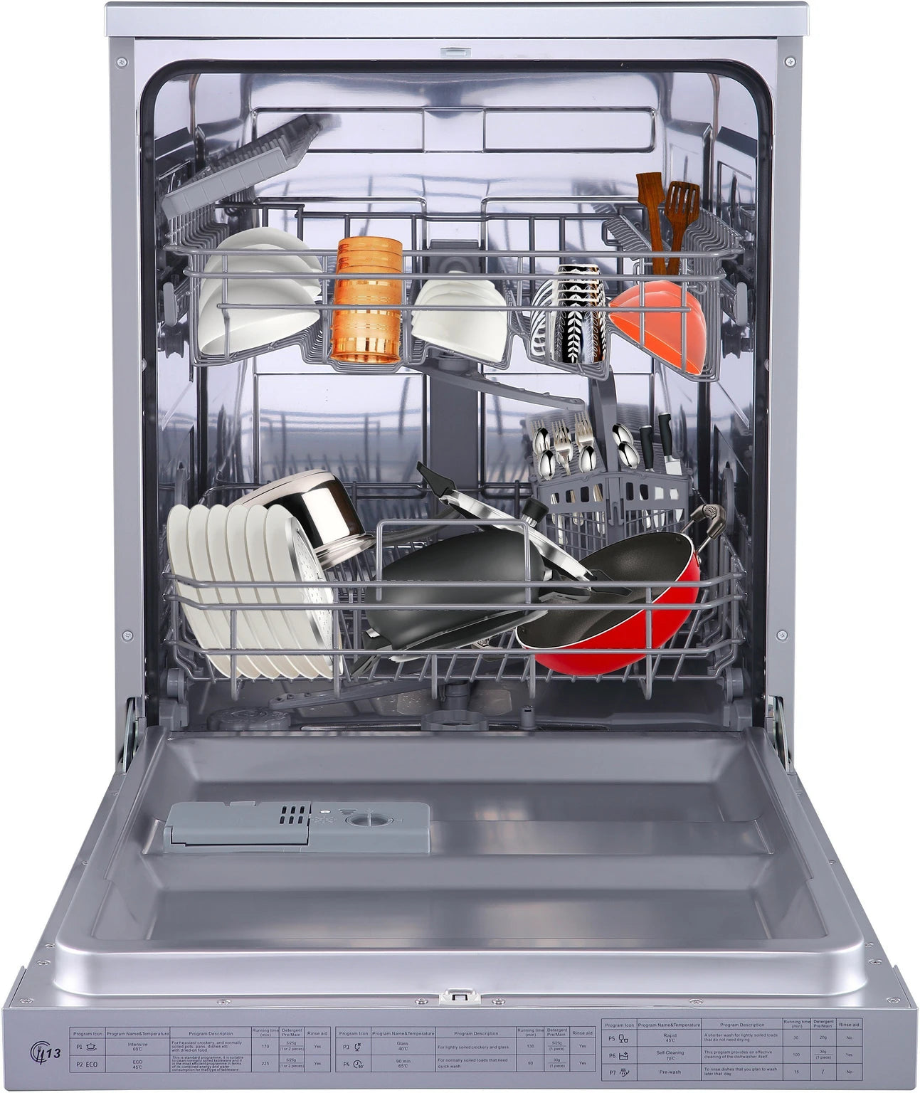 Galanz W60B1A401J-AE5 Free Standing 14 Place Settings Intensive Kadhai Cleaning| No Pre-rinse Required Dishwasher