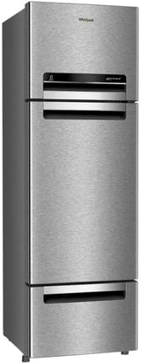 Whirlpool 270 L (Gross Capacity 300L) Frost Free Triple-Door Refrigerator (FP 313D PROTTON ROY ALPHA STEEL (Z)