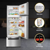 Whirlpool 270 L (Gross Capacity 300L) Frost Free Triple-Door Refrigerator (FP 313D PROTTON ROY ALPHA STEEL (Z)