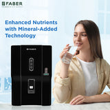 Faber FWP Galaxy Star| RO + UF + MAT| 7 Stage Purification 7 L RO + Minerals Water Purifier (Black)
