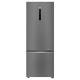 Haier 325 Litres 3 Star Frost Free Double Door Bottom Mount Convertible Refrigerator with Triple Inverter Technology (HRB-3753BBS-P, Brushline Silver)