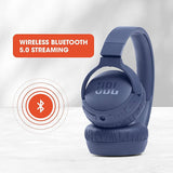 JBL Tune 660NC Wireless Bluetooth On Ear Headphone with Mic (Blue)