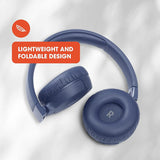 JBL Tune 660NC Wireless Bluetooth On Ear Headphone with Mic (Blue)