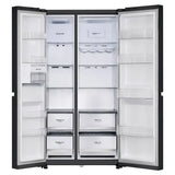 LG 650L Side by Side Refrigerator, Wi-Fi Convertible, DoorCooling+™, Smart Inverter Compressor, Black Mirror Finish, 3 Star (GLB257DBM3, 2025 Model)