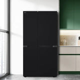 LG 650L Side by Side Refrigerator, Wi-Fi Convertible, DoorCooling+™, Smart Inverter Compressor, Black Mirror Finish, 3 Star (GLB257DBM3, 2025 Model)