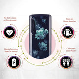 LG 185 L Direct Cool Single Door 3 Star Refrigerator (Blue Charm, GL-D201ABCD)