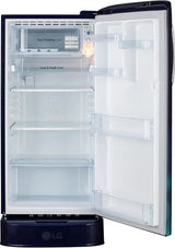 LG 185 L Direct Cool Single Door 3 Star Refrigerator (Blue Charm, GL-D201ABCD)