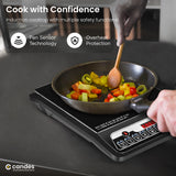 Candes 1800 W Induction Cooktop Touch Panel (Black, Rage 1800W)