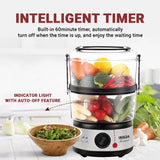 Inalsa Food Steamer Gourmet Black & Silver