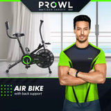 PROWL by TIGER SHROFF GT-20 Fixed Handles with Back Support Upright Stationary Exercise Bike