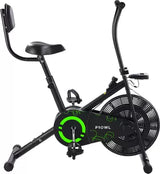 PROWL by TIGER SHROFF GT-20 Fixed Handles with Back Support Upright Stationary Exercise Bike