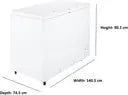 Haier 515 L Double Door Standard Deep Freezer (White, HFC-550CM5)