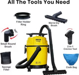 INALSA Wet and Dry Vacuum Cleaner for Home,10 ltr Capacity,1200 W,14 kPa Suction,Blower Function,Wet Vacuum Cleaner for Sofa, House Cleaning Machine,Vaccine Cleaner for Home(Homeasy Wd10)