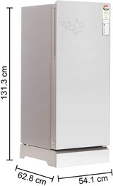 Haier 185 L Direct Cool Single Door 5 Star Refrigerator with Base Drawer (Mirror Glass, HRD-2105PMG-P)