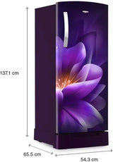 Whirlpool 192 L Direct Cool Single Door 5 Star Refrigerator(Dents and Scratches)