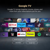 TCL 43P6L 109.22 cm (43 inch) Ultra HD Google TV, Black