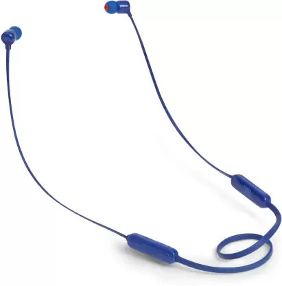 JBL T110BT Bluetooth Headset (Blue, In the Ear)