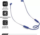 JBL T110BT Bluetooth Headset (Blue, In the Ear)
