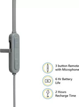 JBL BT Stereo Earphone T110 Grey