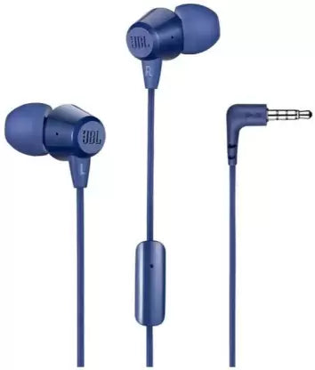 JBL EARPHONE WITH MIC T50HI Blue