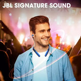 JBL LIVE200BT Wireless In-Ear Neckband Bluetooth Headset (Blue, In the Ear)