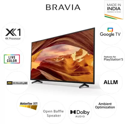 SONY Bravia X75L 108 cm (43 inch) Ultra HD (4K) LED Smart Google TV (KD-43X75L)