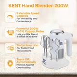 KENT 200 W White Hand Blender (16113 Hand Blender 200 W)