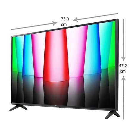 LG 81 cm (32) Smart TV (LQ57) with ?5 Gen5 AI Processor, WebOS, ThinQ AI, Active HDR, Smart AI, HD Ready