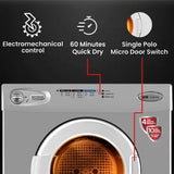 IFB 5.5 Kg with 99.9% Dry Clothes Dryer with In-built Heater Silver (TURBODRY EX)