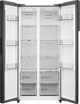 MDRS619FGG28IND, Midea , Side by Side ,482 L, Inverter, Black Jazz (open Box Like New)
