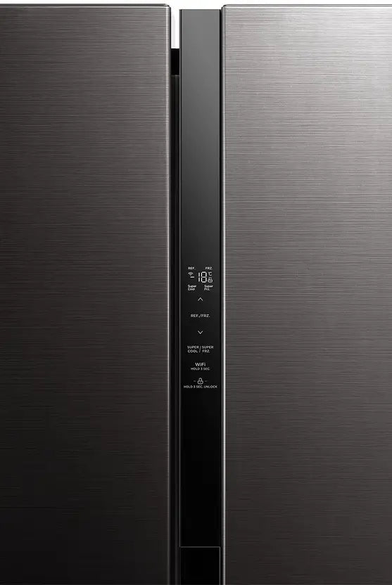 MDRS619FGG28IND, Midea , Side by Side ,482 L, Inverter, Black Jazz (open Box Like New)