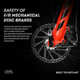 Ninety one Meraki 27.5T Single Speed - Orange& Blue 27.5 inches Single Speed Lithium-ion (Li-ion) Electric Cycle