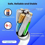 EVM Micro USB Cable 2 A 1 m Micro USB High Speed Charging Data Cable with Advance Technology C-014 (Compatible with Mobile, Tablet, Walkman, Powerbank, White, One Cable)