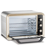 Morphy Richards RCSS LuxeChef 45 Litres Oven Toaster Griller (OTG) with Illuminated Chamber, Stainless Steel Body, Gold Matte Black