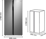 Midea 510 L Frost Free Side by Side Refrigerator (Stainless Steel Finish, MRFS5920SSLF)