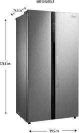 Midea 584 L Frost Free Side by Side Refrigerator (MRFS5920SSLF)