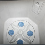 Midea Washing Machine Semi Automatic 9.5Kg Glass Lid Black White(MWMSA095GPG(KW)