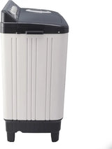 Midea Washing Machine Semi Automatic 9.5Kg Glass Lid Black White(MWMSA095GPG(KW)