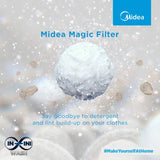 Midea Washing Machine Semi Automatic 9.5Kg Glass Lid Black White(MWMSA095GPG(KW)